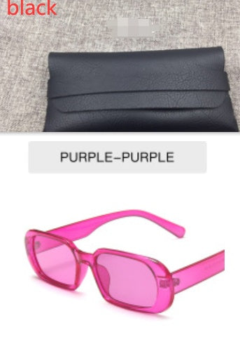Retro Small Frame Sunglasses Female Candy Color Colorful Fashion Sunglasses - SwagDials