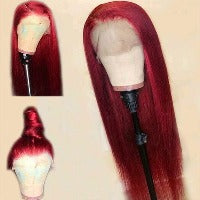 Burgundy Lace Front Human Hair Wigs Red Human Hair Wig SwagDials