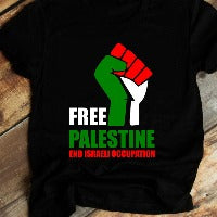FREE PALESTINE Casual Short-sleeved T-shirt SwagDials