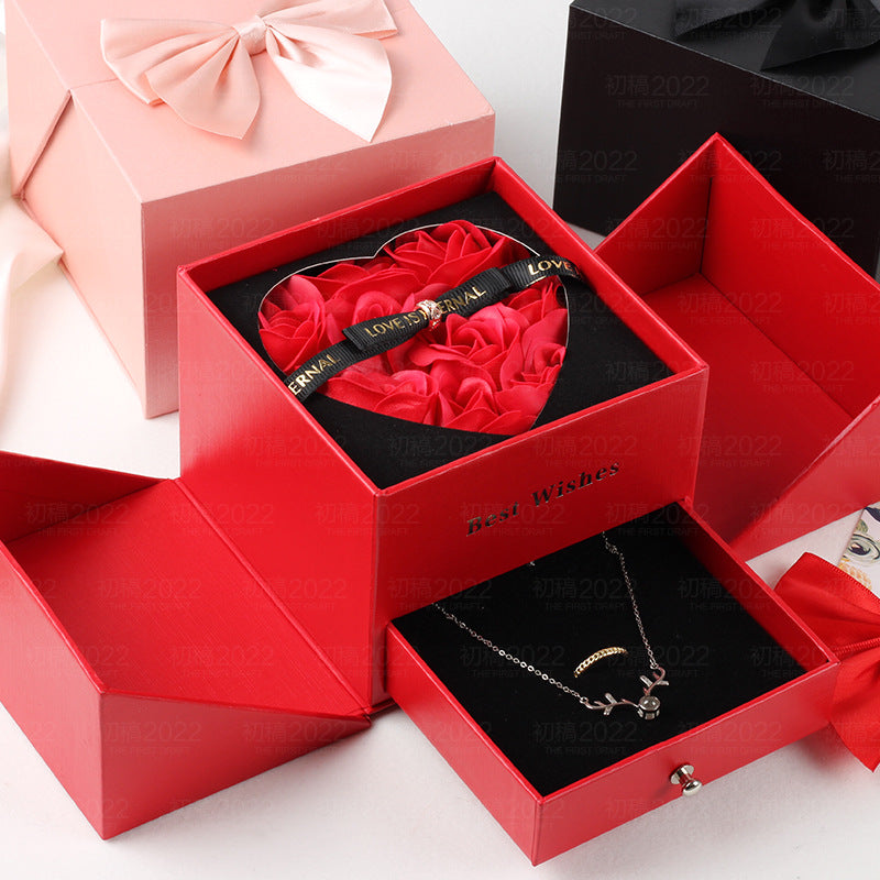 Double Life Rose Jewelry Packaging Gift Box SwagDials