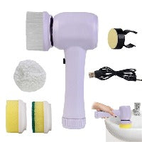 Electric Cleaning Brush 4 In 1 Spinning Scrubber Handheld Electric Cordless Cleaning Brush Portable SwagDials