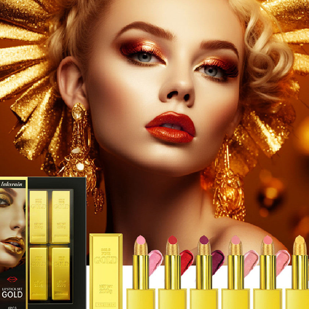 Lipstick Kit Gold Bar Makeup Set SwagDials