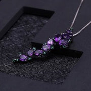 Inlaid with Exaggerated Amethyst Handmade Jewellery