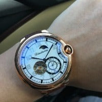 Leather mechanical Men's watch SwagDials