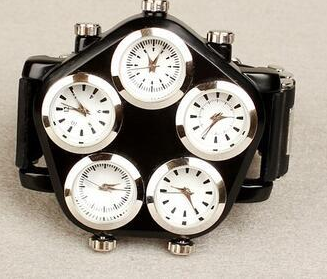 Oversized five dial watch SwagDials