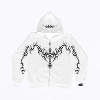 Gothic Clothing Trend Zipper Hoodies SwagDials Perfect for Super Saturday 2023
