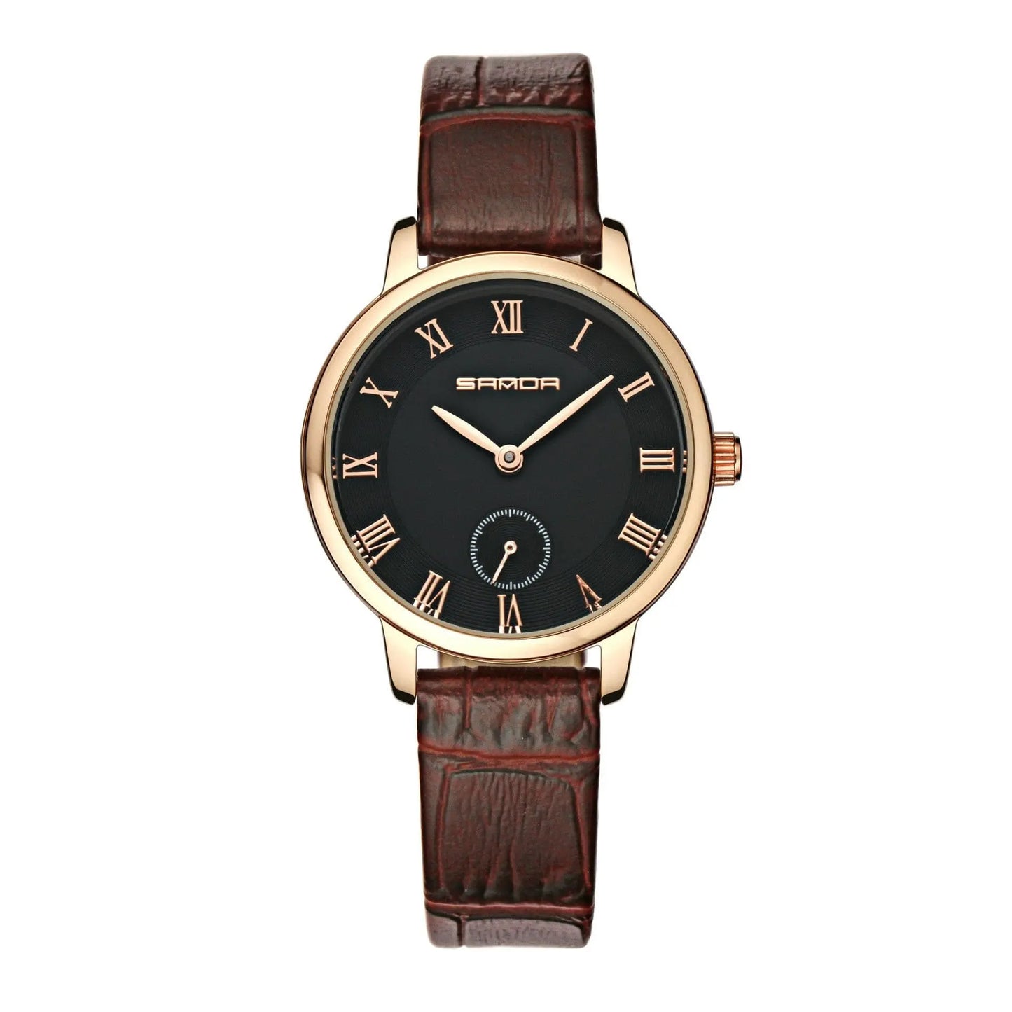 Sanda Quartz Wrist Watch Leather Straps SwagDials