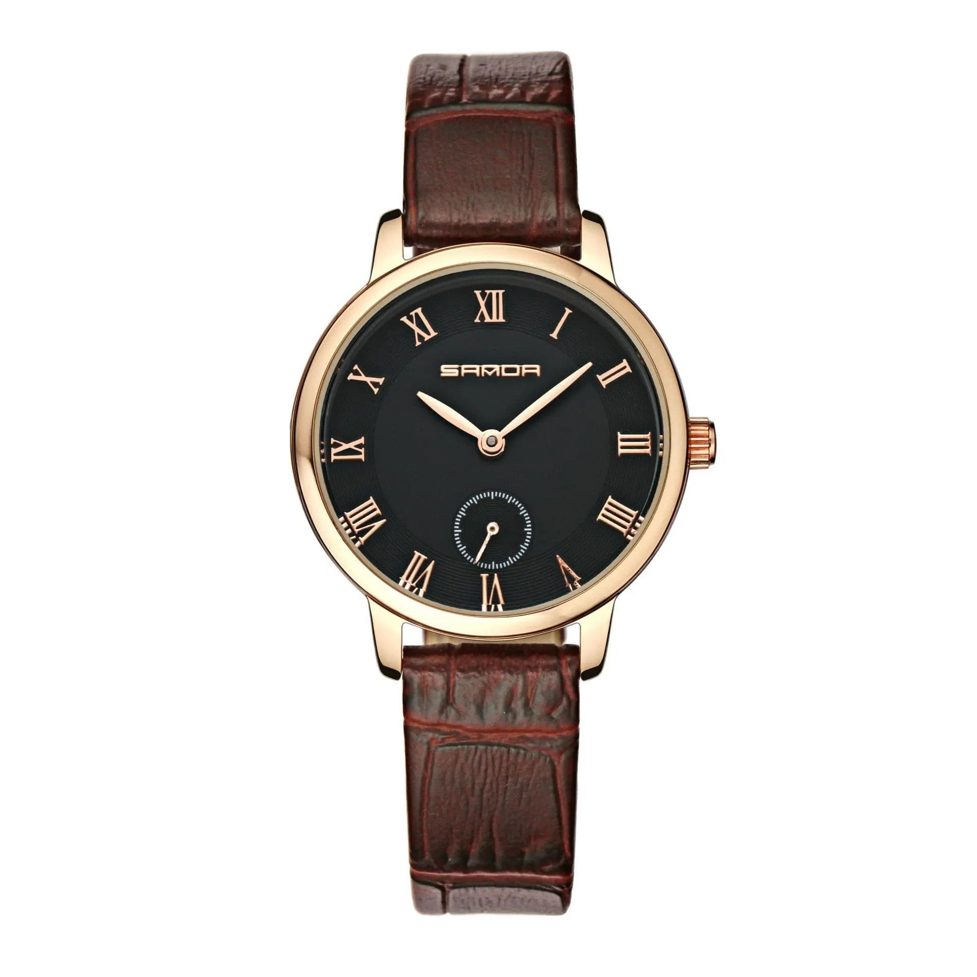 Sanda Quartz Wrist Watch Leather Straps SwagDials