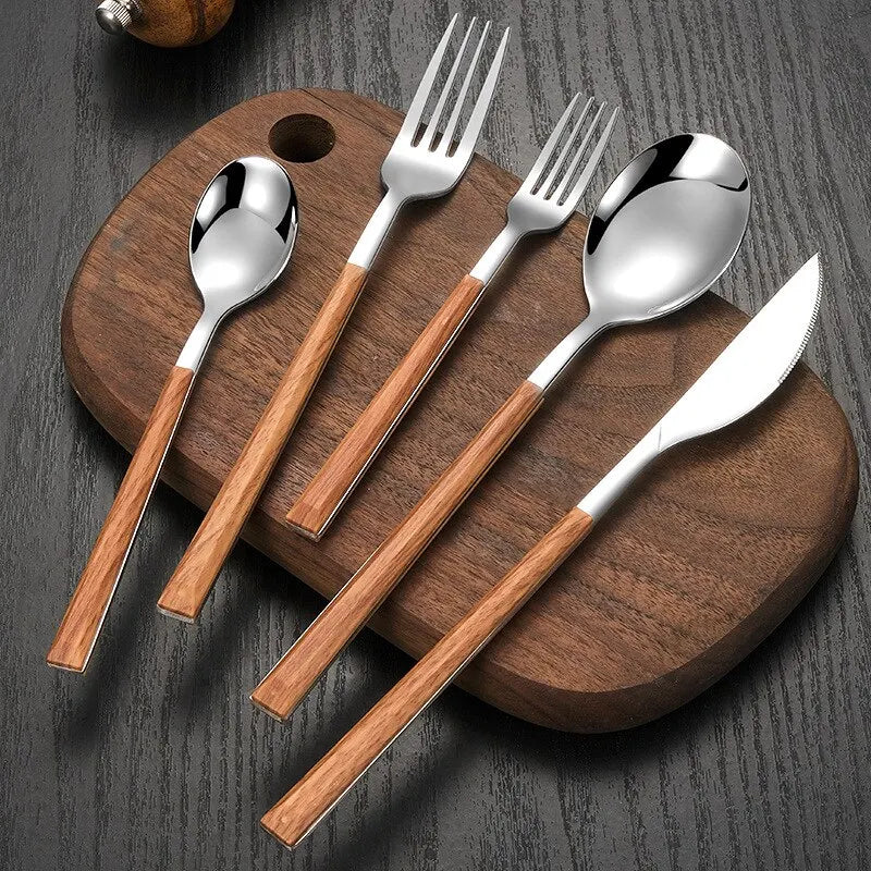 Wooden Handle Cutlery Set SwagDials
