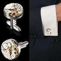Mechanical Watch  Movement Men's Cufflinks SwagDials